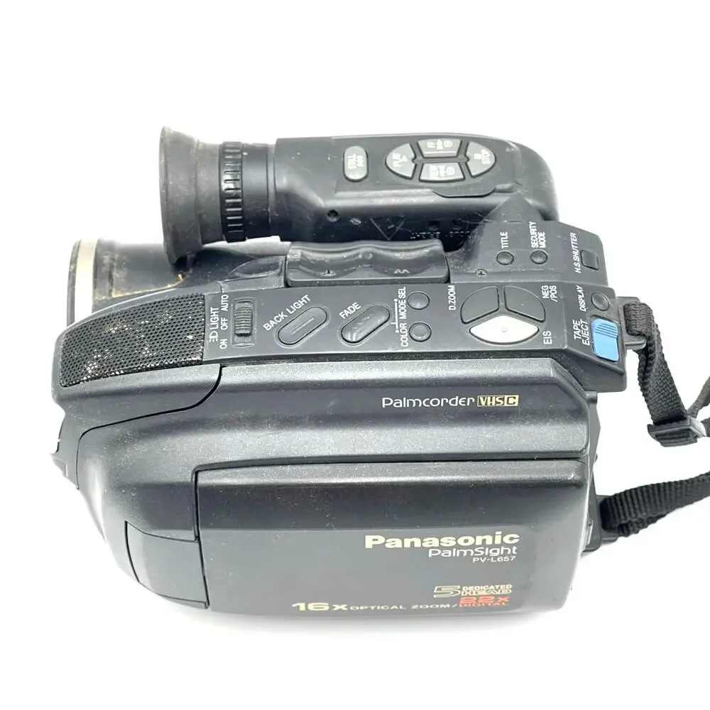 Panasonic Palmcorder PalmSight Camcorder PV-L657 VHS No Battery Untested